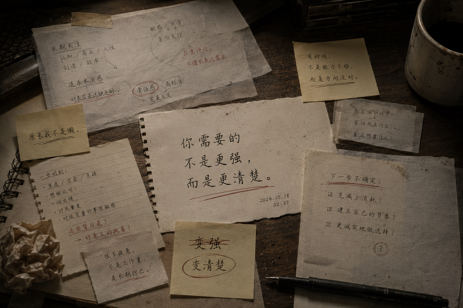 你需要的不是更强,而是更清楚。